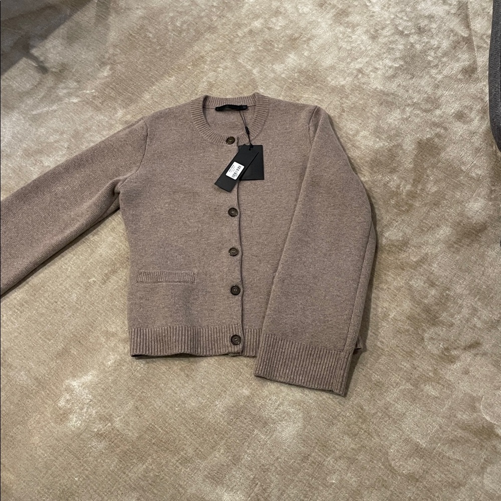 Jenni Kayne Taupe Size Large Cooper Cardigan. NWT.